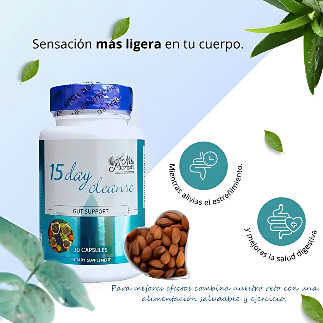 15 DAY CLEANSE – Limpieza del Colón y Detox EL ORIGINAL