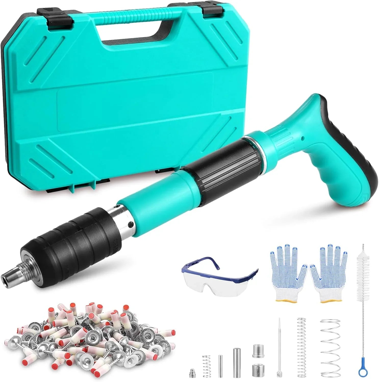 PowerFix - Pistola para clavos fulminantes + 100 clavos